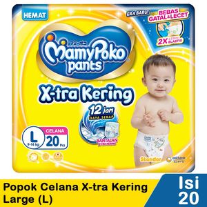 Promo Harga Mamy Poko Pants Xtra Kering L20 20 pcs - Indomaret