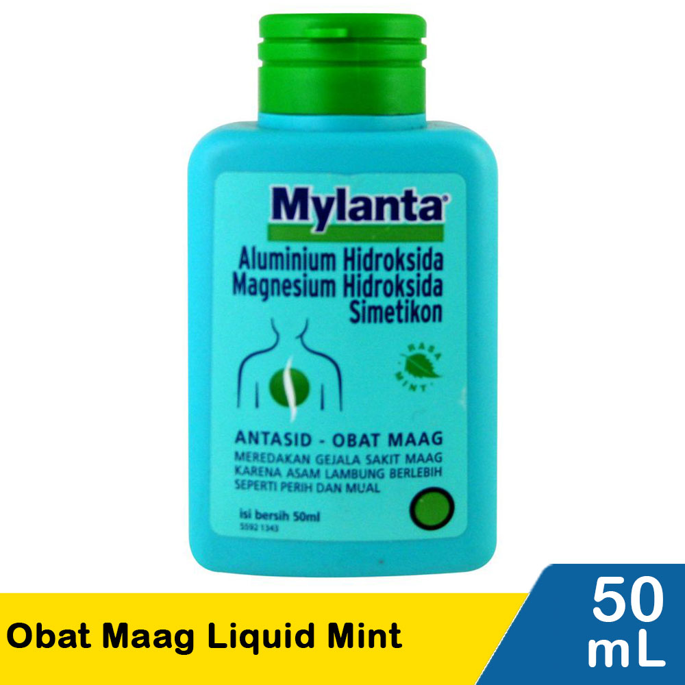 Mylanta Obat Maag Liquid Mint Btl 50Ml
