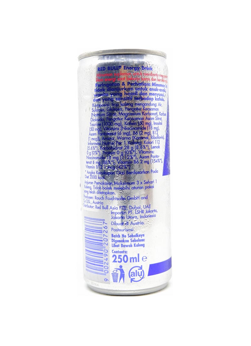 red bull ingredients taurine