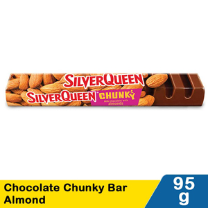 Promo Harga Silver Queen Chunky Bar Almonds 95 gr - Indomaret