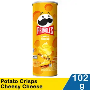 Promo Harga Pringles Potato Crisps Cheesy Cheese 107 gr - Indomaret