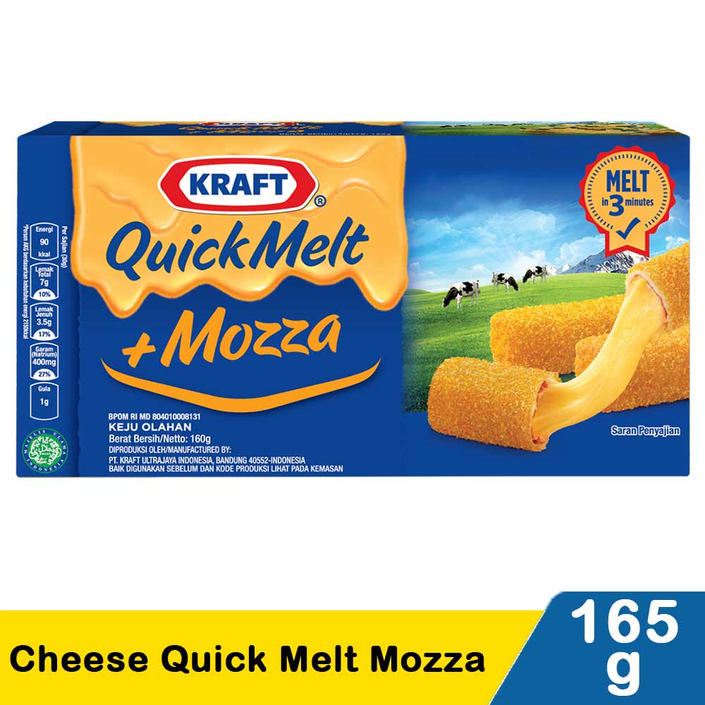 Kraft Cheese Quick Melt Box 165/175G | KlikIndomaret