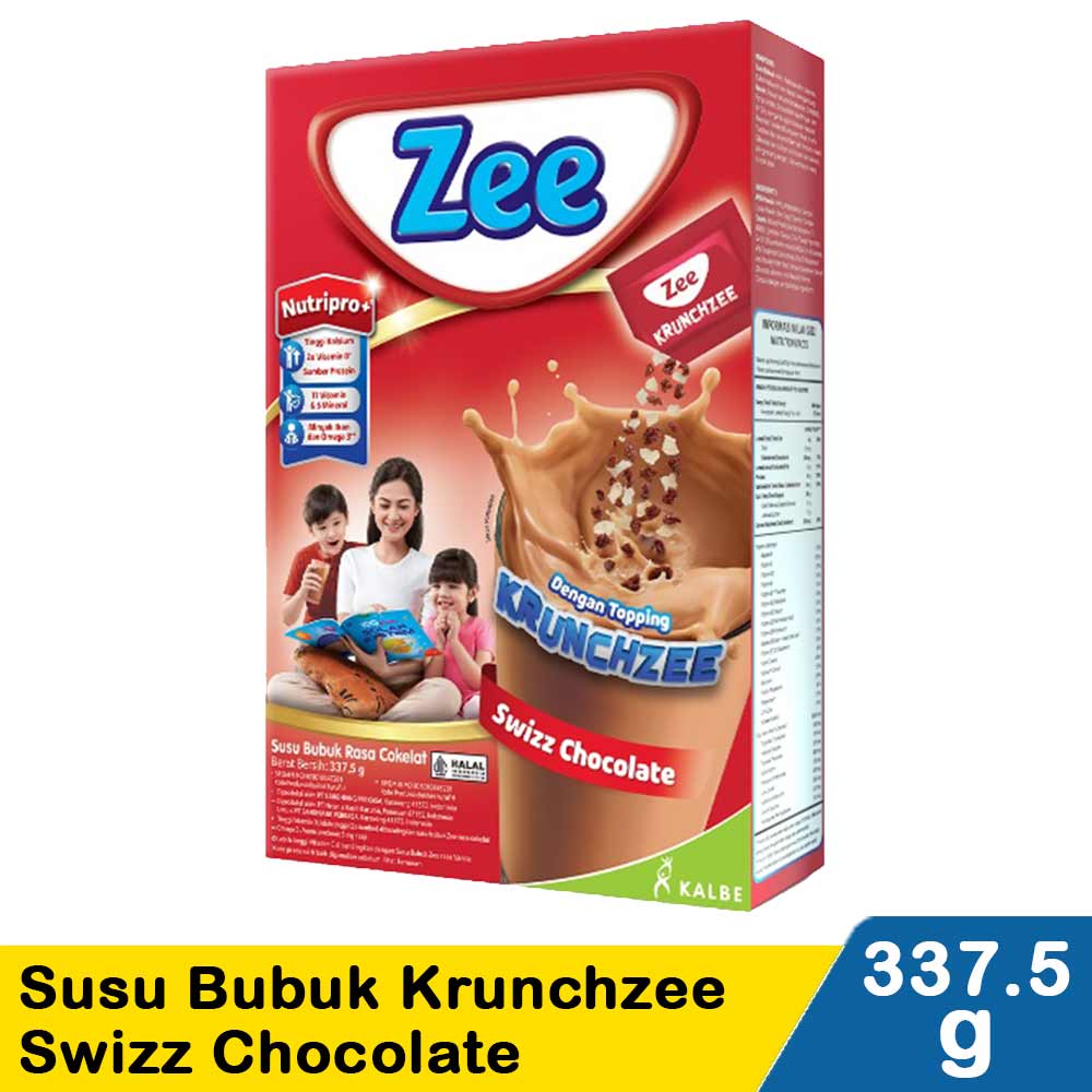 Zee Susu Bubuk Instant Swizz Chocolate Box 350G 