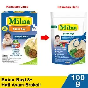 Promo Harga Milna Bubur Bayi 8 Hati Ayam Brokoli 120 gr - Indomaret