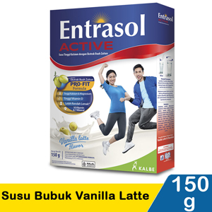 Promo Harga Entrasol Active Susu Bubuk Vanilla Latte 160 gr - Indomaret