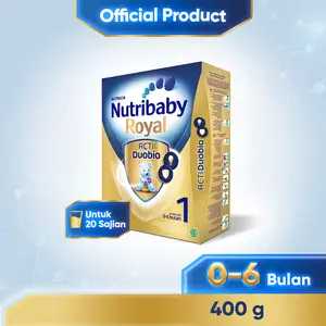 Promo Harga Nutribaby Royal 1 Susu Formula Bayi 0-6 bulan 400 gr - Indomaret