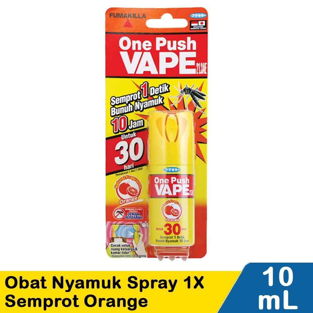Vape Obat Nyamuk Spray 1 X Semprot Orange Klg 10Ml 