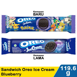 Promo Harga Oreo Biskuit Sandwich Ice Cream Blueberry 119 gr - Indomaret