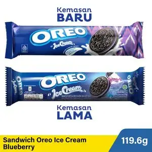 Promo Harga Oreo Biskuit Sandwich Ice Cream Blueberry 119 gr - Indomaret