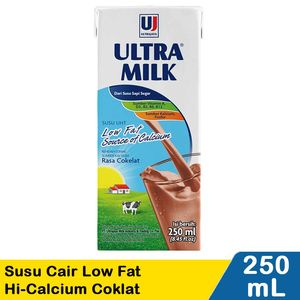 Promo Harga Ultra Milk Susu UHT Low Fat Coklat 250 ml - Indomaret
