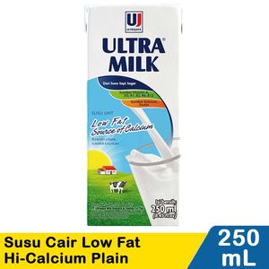 Promo Harga Ultra Milk Susu UHT Low Fat Full Cream 250 ml - Indomaret