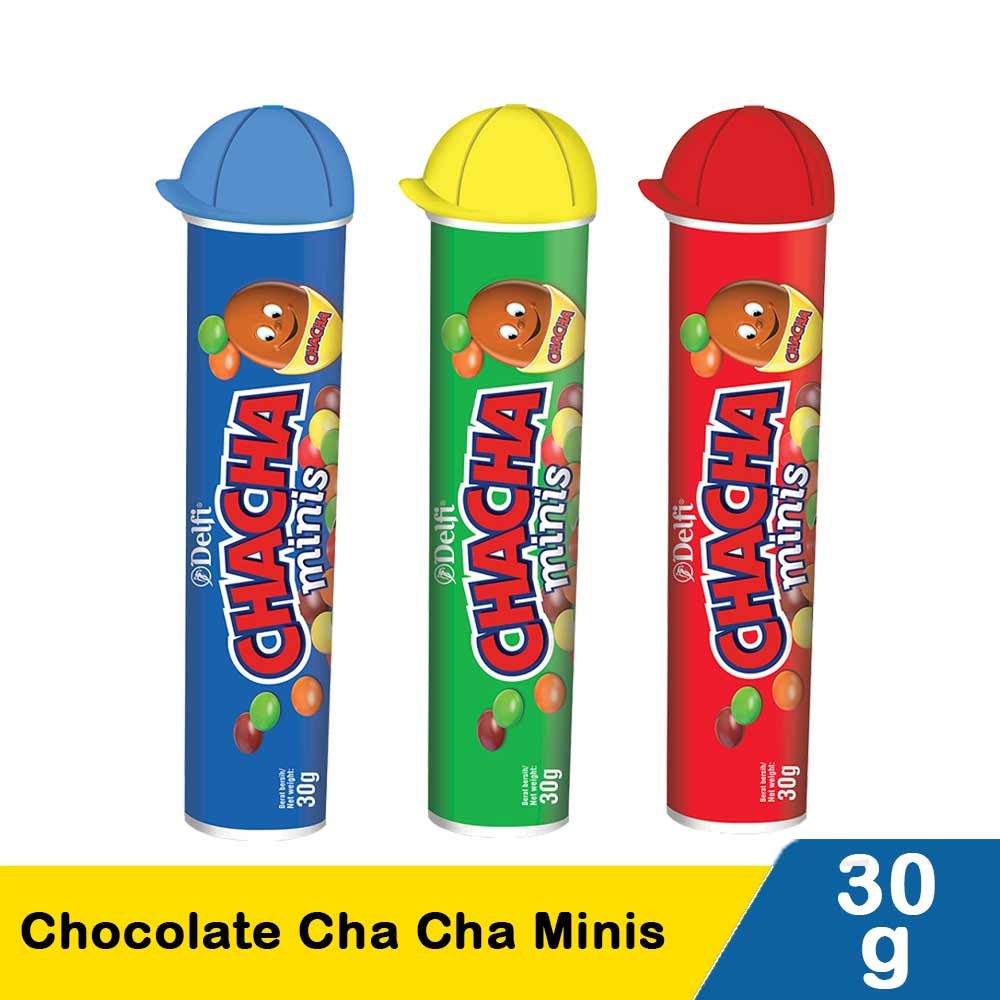 Delfi Chocolate Cha Cha Minis Pcs 40G KlikIndomaret