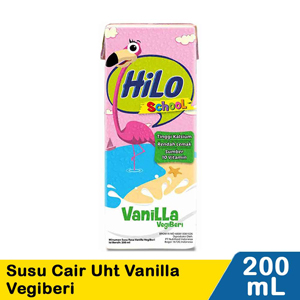 Promo Harga Hilo Susu UHT School Vanilla VegiBeri 200 ml - Indomaret