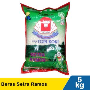 Promo Harga Topi Koki Beras Setra Ramos 5000 gr - Indomaret