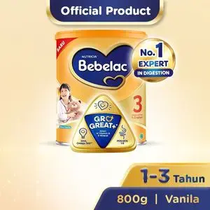 Promo Harga Bebelac 3 Susu Pertumbuhan Vanila 800 gr - Indomaret