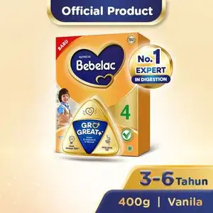 Promo Harga Bebelac 4 Susu Pertumbuhan Vanila 400 gr - Indomaret