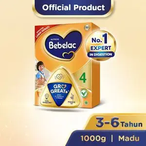 Promo Harga Bebelac 4 Susu Pertumbuhan Madu 400 gr - Indomaret