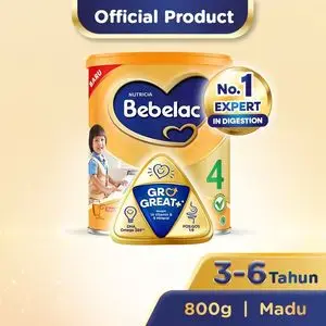 Promo Harga Bebelac 4 Susu Pertumbuhan Madu 800 gr - Indomaret