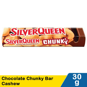 Promo Harga Silver Queen Chunky Bar Cashew 35 gr - Indomaret