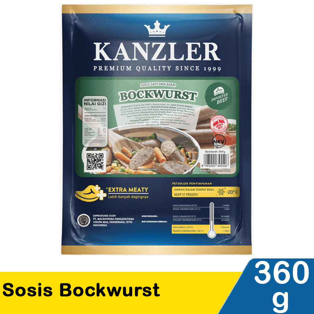 Kanzler Bockwurst Sosis 360g KlikIndomaret