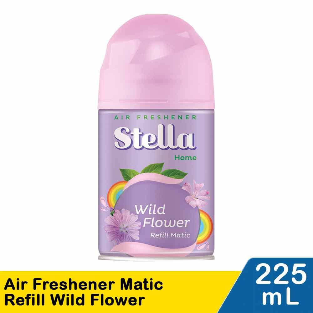Stella Air Freshener Matic Reffil Wild Flower Klg 225Ml 