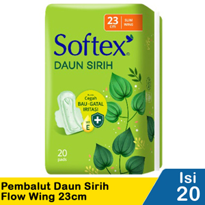 Promo Harga Softex Daun Sirih Wing 23cm 20 pcs - Indomaret