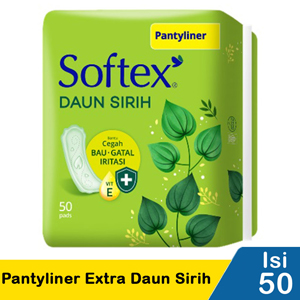 Promo Harga Softex Pantyliner Daun Sirih Regular 50 pcs - Indomaret