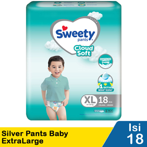 Promo Harga Sweety Silver Pants XL18+2 20 pcs - Indomaret