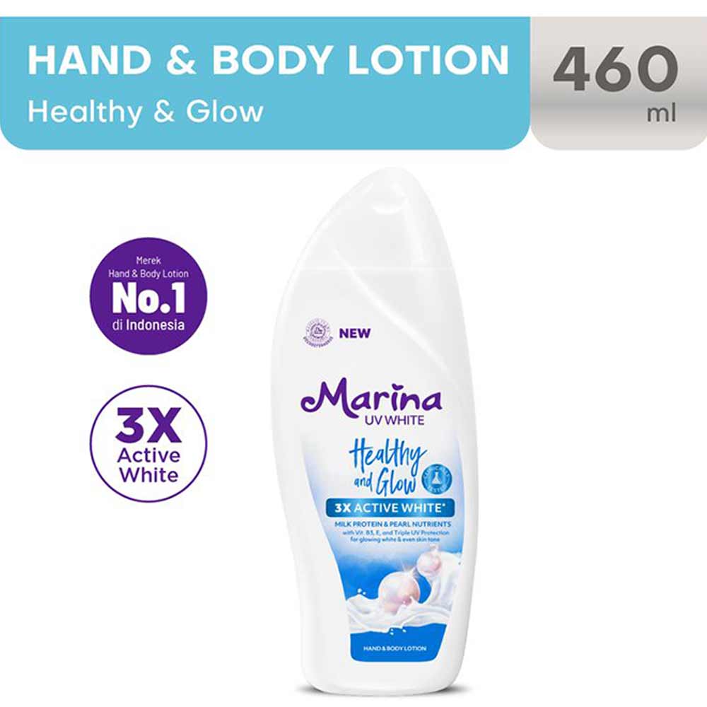 Marina Hand Body Lotion Uv White Healthy Glow 460Ml 