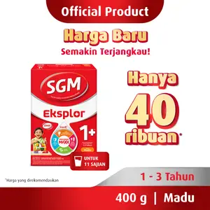 Promo Harga SGM Eksplor 1+ Susu Pertumbuhan Madu 400 gr - Indomaret