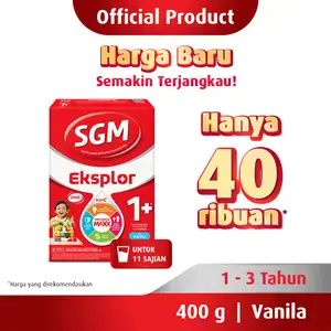 Promo Harga SGM Eksplor 1+ Susu Pertumbuhan Vanila 400 gr - Indomaret