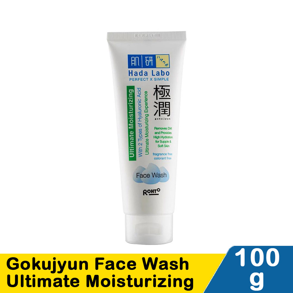 Hada Labo Gokujyun Face Wash Ultimate Moisturizing 100g 