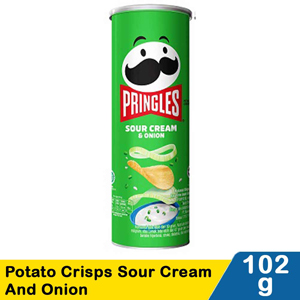 Promo Harga Pringles Potato Crisps Sour Cream & Onion 107 gr - Indomaret