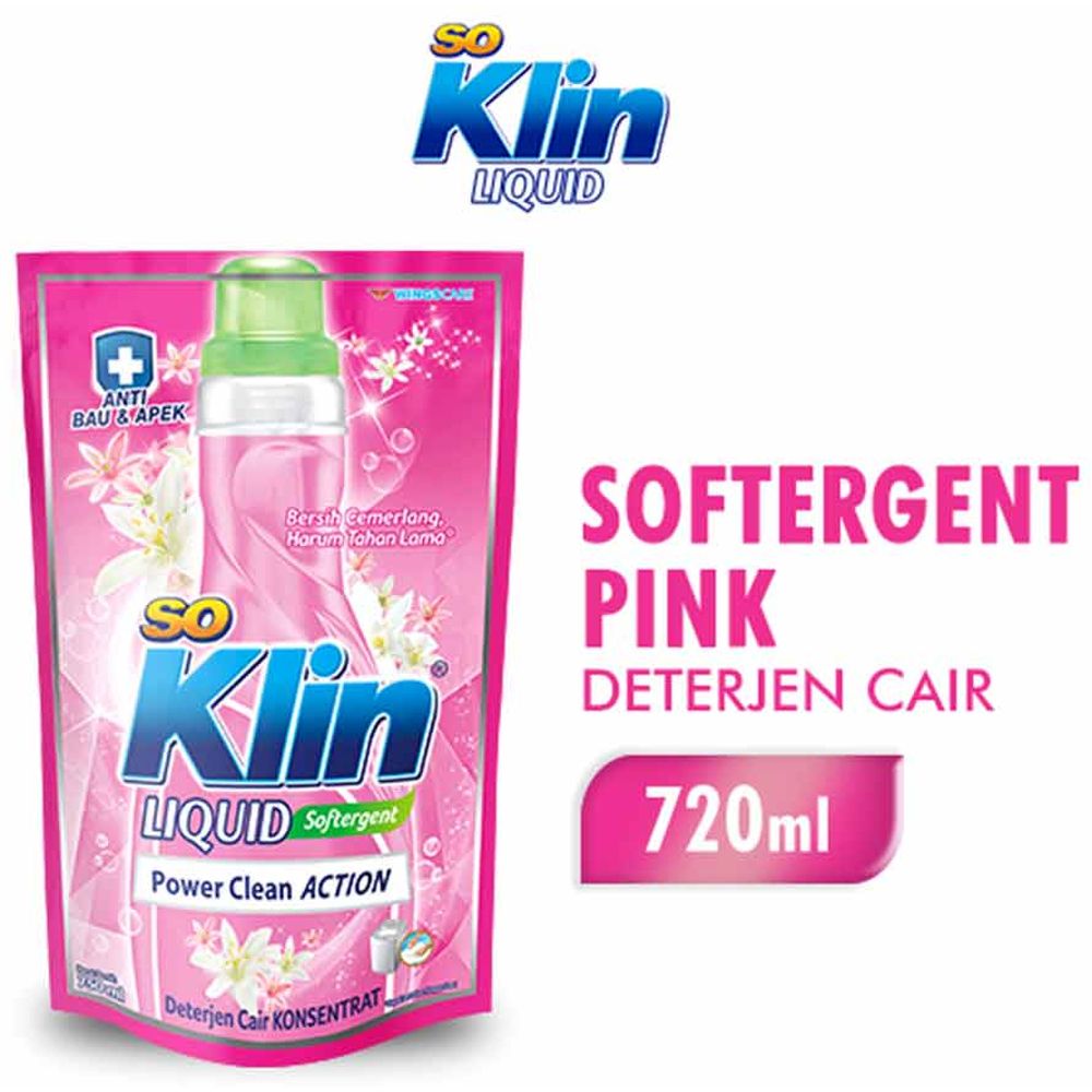 So Klin Detergen  Cair Softergent 750Ml KlikIndomaret
