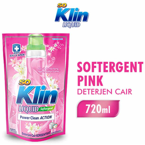 Promo Harga So Klin Liquid Detergent + Softergent Pink 750 ml - Indomaret