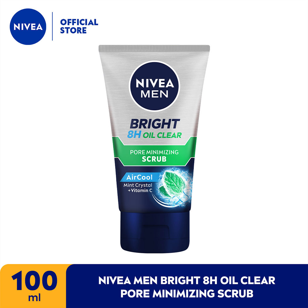Nivea Facial Scrub For Men Whitening Oil Control Tub 100Ml 