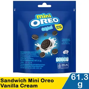 Promo Harga Oreo Mini Biskuit Sandwich Vanilla 61 gr - Indomaret