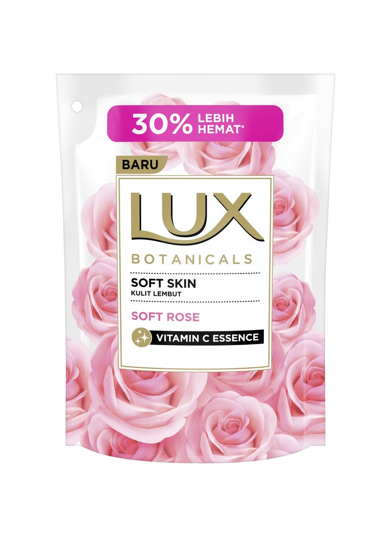 Lux Sabun Mandi Cair Refill Soft Rose 450mL | KlikIndomaret