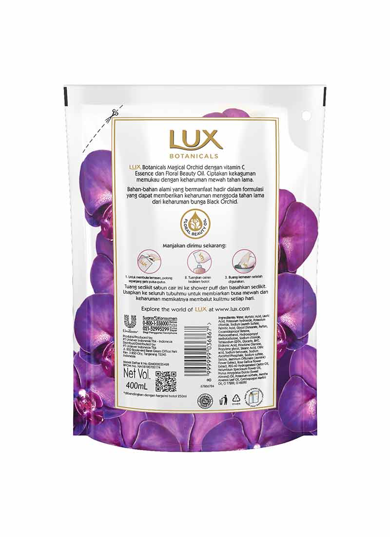 Lux Sabun Mandi Cair Refill Magical Spell 450mL