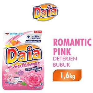 Promo Harga Daia Deterjen Bubuk + Softener Pink 1700 gr - Indomaret