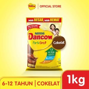 Promo Harga Dancow FortiGro Susu Bubuk Instant Cokelat 1000 gr - Indomaret