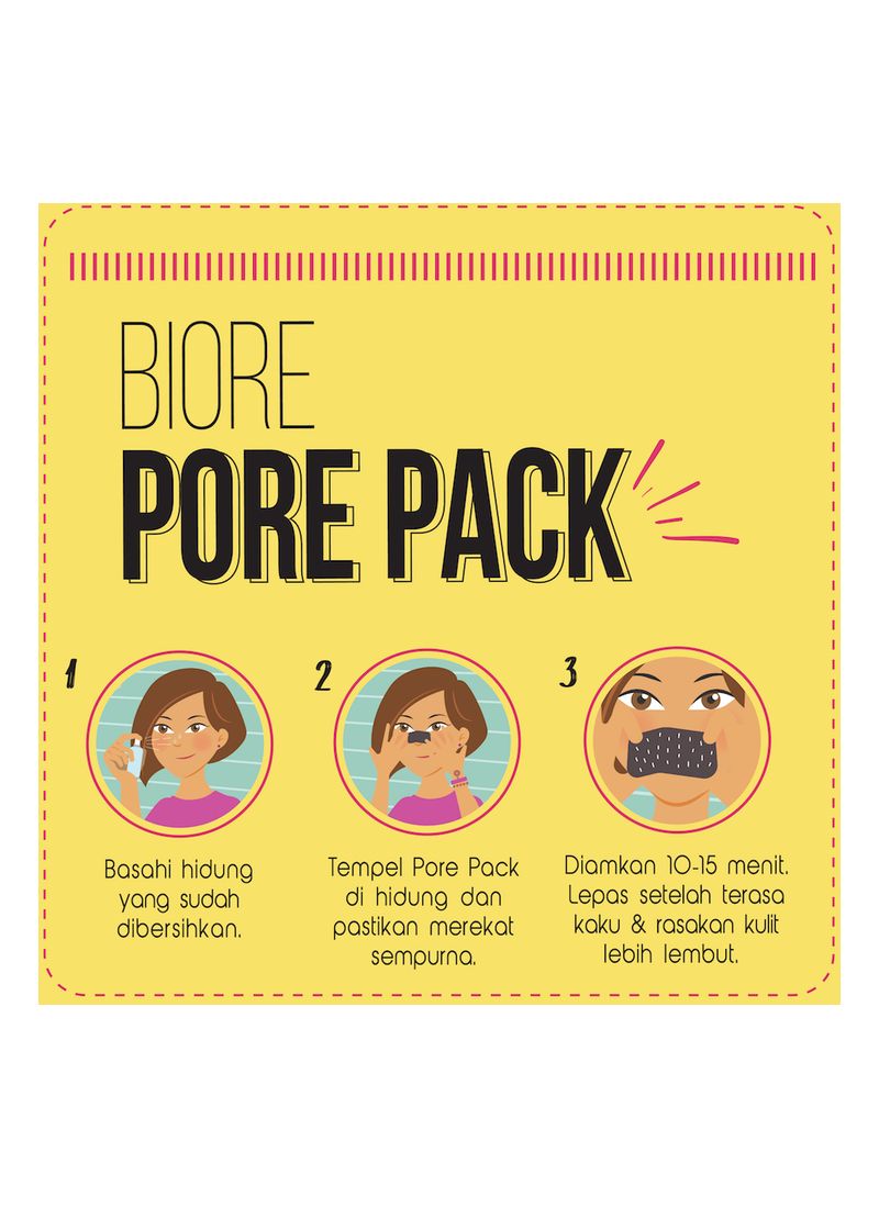 Kao Biore PORE PACK CLEANSING STRIPS 4 S HERITAGE BATIK  