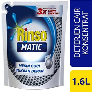 Promo Harga Rinso Detergent Matic Liquid Front Load  1600 ml - Indomaret