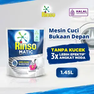 Promo Harga Rinso Detergent Matic Liquid Front Load  1600 ml - Indomaret