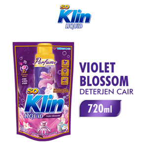 Promo Harga So Klin Liquid Detergent + Anti Bacterial Violet Blossom 750 ml - Indomaret