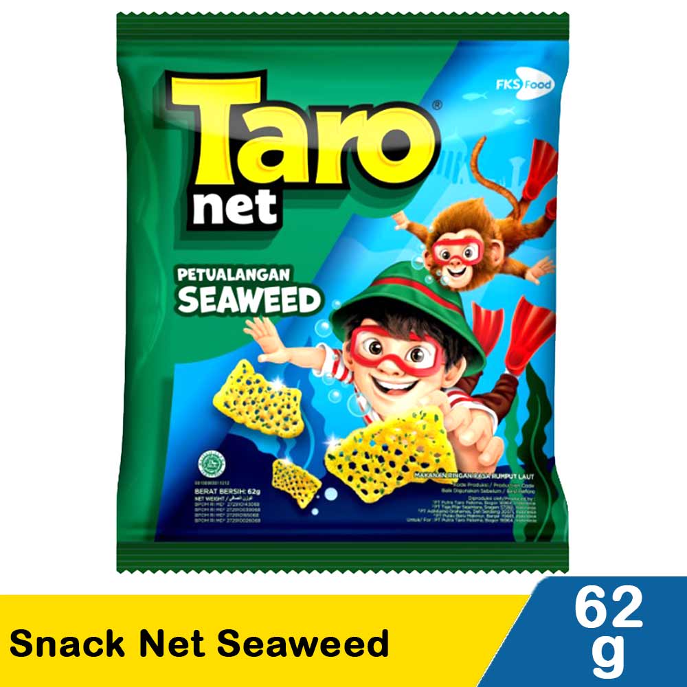 Taro Snack Net Seaweed Pck 70G KlikIndomaret