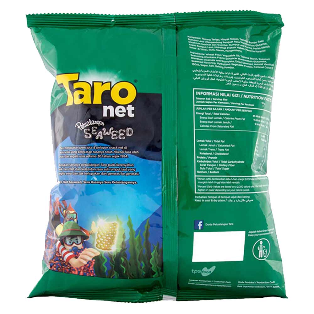 Taro Snack  Net Seaweed Pck 70G KlikIndomaret
