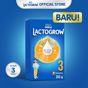 Promo Harga Lactogrow 3 Susu Pertumbuhan Madu 350 gr - Indomaret