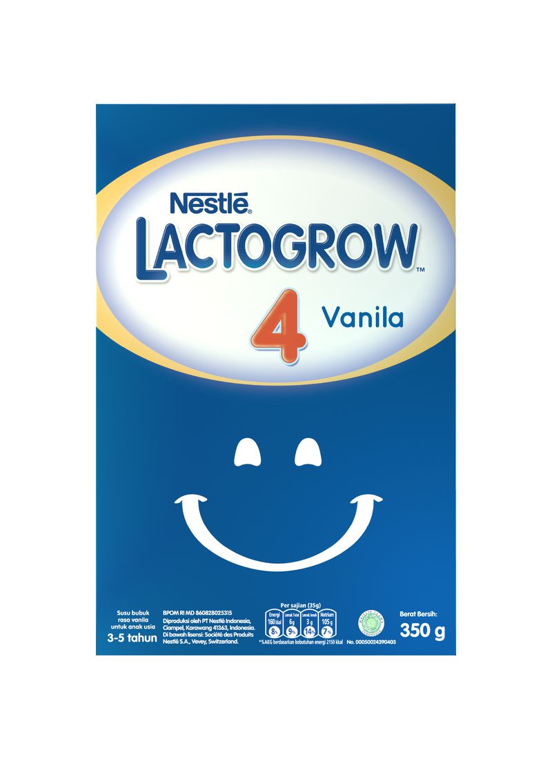 Lactogrow 4 Susu Pertumbuhan Vanilla 350G KlikIndomaret