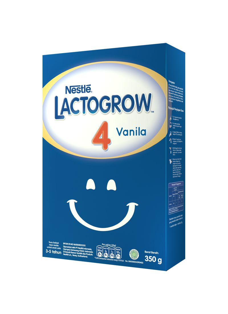 Lactogrow 4 Susu Pertumbuhan Vanilla 350G KlikIndomaret